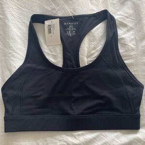 Bandier/carbon38 Center Stage Sports Bra, Black, Medium